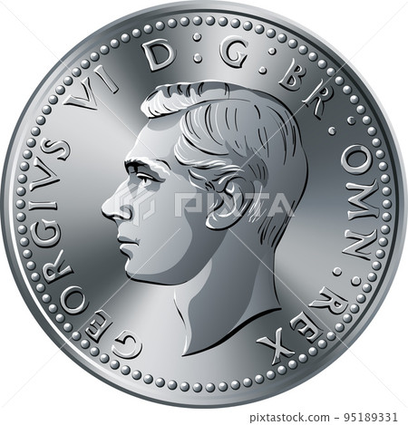 British coin King George VI florin 95189331