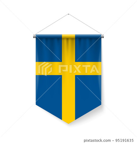 Pennant Flag Icon of Sweden Pennant Flag Icon of Sweden 95191635
