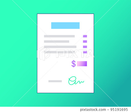 receipt document form 95191695