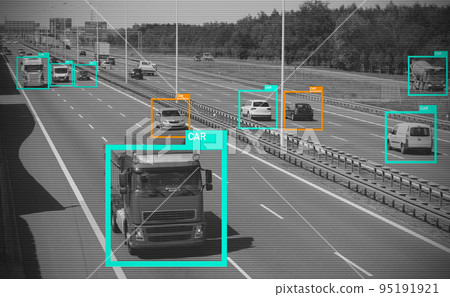 Traffic monitoring by AI, security system Traffic monitoring by AI, security system 95191921