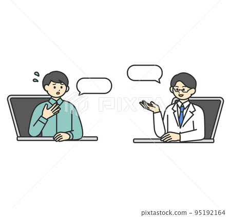 在線醫療的圖像插圖素材 在線醫療的圖像插圖素材 95192164