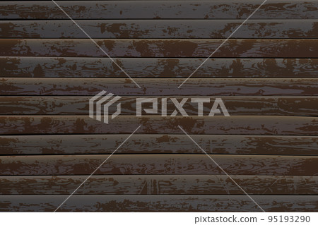 Dark horizontal pattern of wooden textured slats 95193290