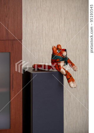 Orange tiger cub - soft toy made of felt wool Orange tiger cub - soft toy made of felt wool 95193545