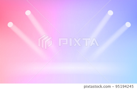 Photorealistic bright colorful stage with projectors Photorealistic bright colorful stage with projectors 95194245