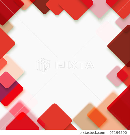Abstract vector background of red squares. Vector template 95194290
