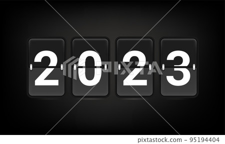 Happy New 2023 Year. 3d vector banner 95194404