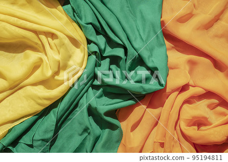 Convolute multicolored stoles, fabrics, colorful abstract background Convolute multicolored stoles, fabrics, colorful abstract background 95194811