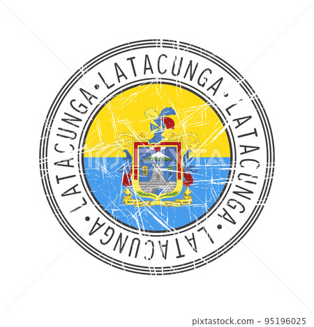 Latacunga city rubber stamp 95196025