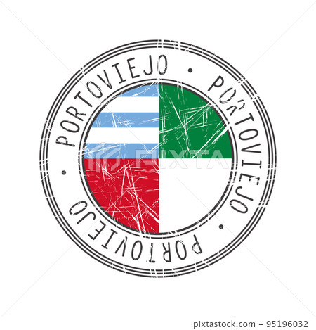 Portoviejo city rubber stamp Portoviejo city rubber stamp 95196032