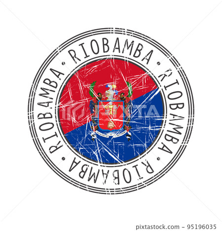 Riobamba city rubber stamp 95196035