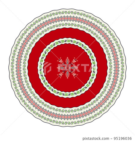 Romanian round design element 26 95196036