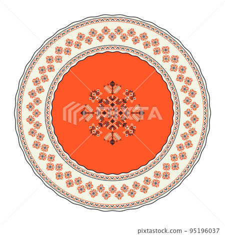 Romanian round design element 27 95196037