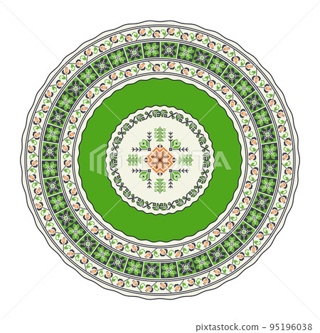Romanian round design element 28 95196038