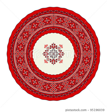 Romanian round design element 29 95196039