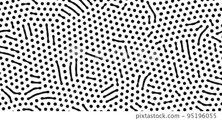 Abstract organic seamless pattern in black and white 95196055