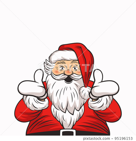 Merry Christmas Card with Happy Santa Claus in Retro Cartoon Comic Style. Confused, Confused, Inquiring, Telling, Asking Santa Character. Merry Christmas and Happy New Year Holiday Greeting Card Merry Christmas Card with Happy Santa Claus in Retro Cartoon Comic Style. Confused, Confused, Inquiring, Telling, Asking Santa Character. Merry Christmas and Happy New Year Holiday Greeting Card 95196153