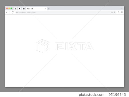 Internet web browser window interface mockup. Blank vector screen with search bar, internet webpage mockup. Website frame with tab elements. Empty network border template with toolbar icons for pc Internet web browser window interface mockup. Blank vector screen with search bar, internet webpage mockup. Website frame with tab elements. Empty network border template with toolbar icons for pc 95196543