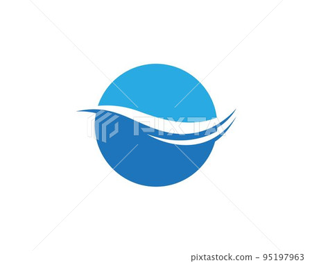 Wave logo Template 95197963