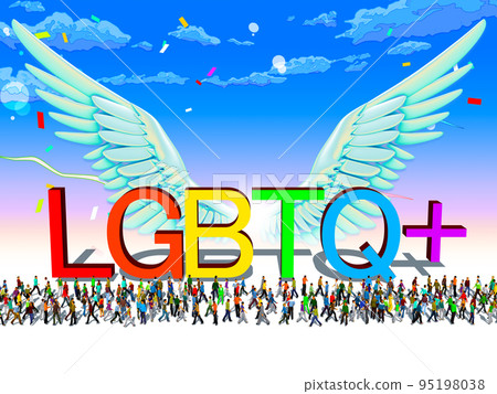 LGBTQ 無性別的人類多樣性和平 95198038