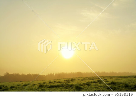 Hokkaido Biei Autumn Dawn Hokkaido Biei Autumn Dawn 95198119