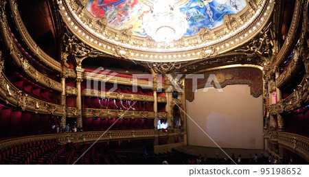 Inside the halls of the Opera Garnier, Paris 95198652