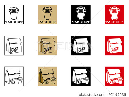 drink takeout paper bag drink bento box 95199686