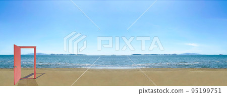 Doors of the future standing on the beach Dokodemo door materials Doors of the future standing on the beach Dokodemo door materials 95199751