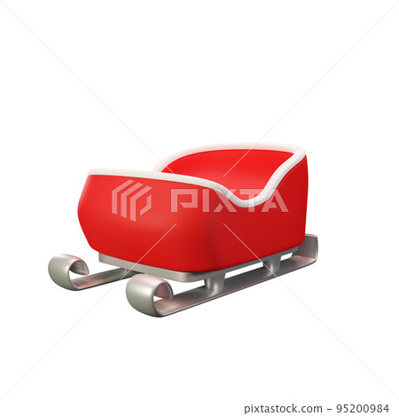 3d rendering of sleigh santa 3d rendering of sleigh santa 95200984