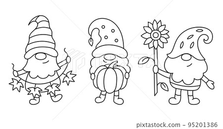 Autumn gnomes card 95201386