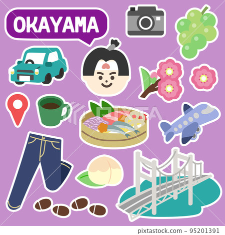 岡山圖標沒有線邊框 95201391