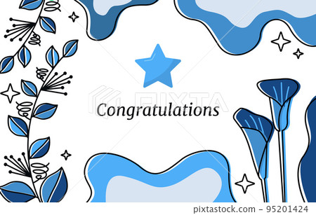Star Floral Congratulations Promotion Job Good Work Business Card Template Star Floral Congratulations Promotion Job Good Work Business Card Template 95201424