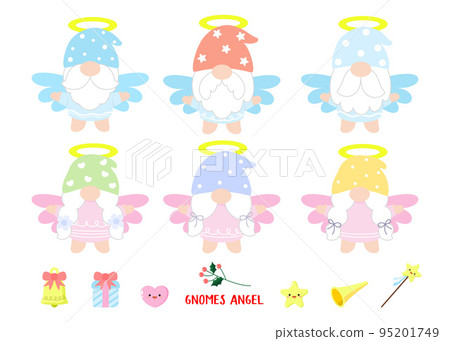 Gnomes Angel Flat Clipart 95201749