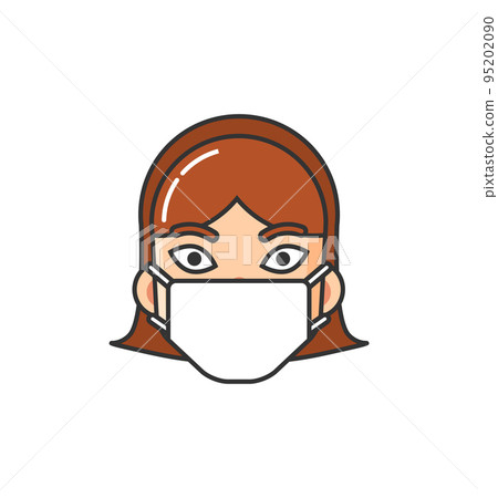 Allergic Person Wearing Medical Mask Vector Image 95202090