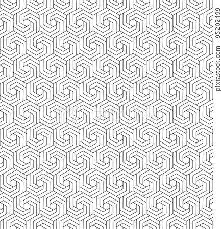 The geometric pattern with lines. Seamless vector background. Graphic modern pattern. Simple lattice graphic design. Vector illustration 95202499