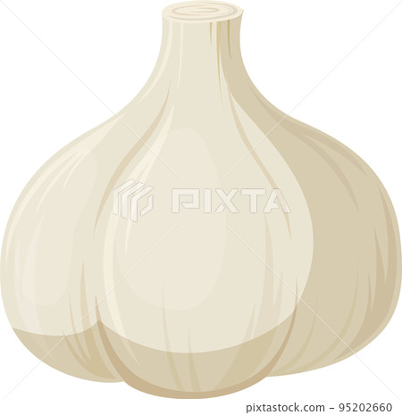 簡單可愛的大蒜插畫 95202660