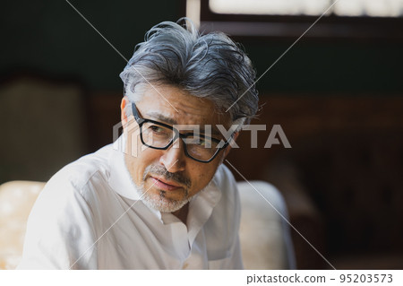 A dandy gray-haired man 95203573