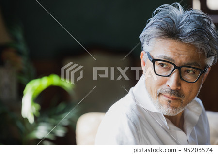 A dandy gray-haired man A dandy gray-haired man 95203574