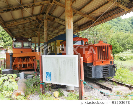 長野縣大瀧村瀧越地區水公園森林鐵路內燃機車 95203678