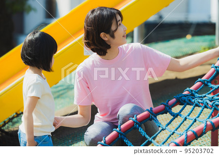 Park, child, nursery teacher Park, child, nursery teacher 95203702