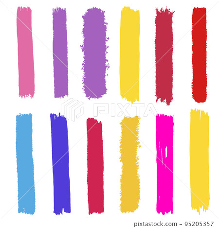 Set of vector brush stroke. 95205357
