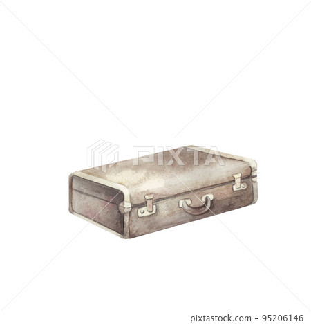Suitcase. Watercolor. Suitcase. Watercolor. 95206146