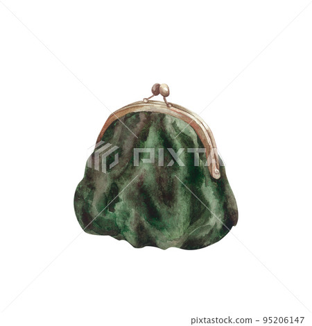 Velvet bag. Watercolor Velvet bag. Watercolor 95206147