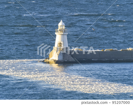 Lighthouse at Nemuro Port, Hokkaido Winter / Nemuro, Japan 95207000