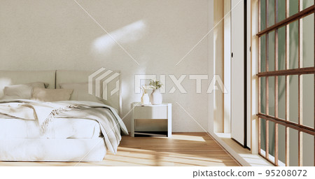 Minimalist wabisabi bedroom plant and... - Stock Illustration [95208072 ...