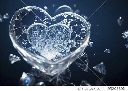 Image material: Glass heart image 95208892
