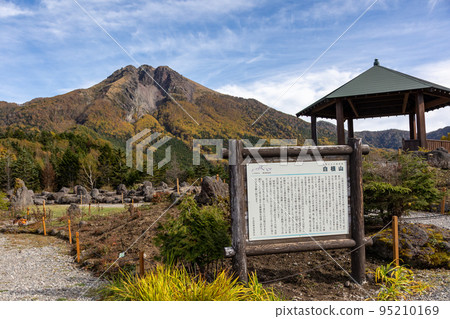 秋天的丸沼高原假山花園和日光白根山 秋天的丸沼高原假山花園和日光白根山 95210169