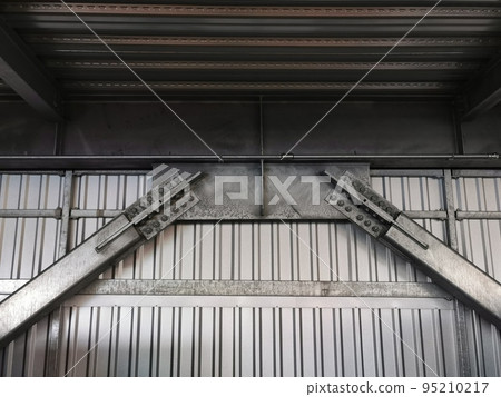 Multi-storey car park, plated finish, beams, square steel pipes, braces Multi-storey car park, plated finish, beams, square steel pipes, braces 95210217