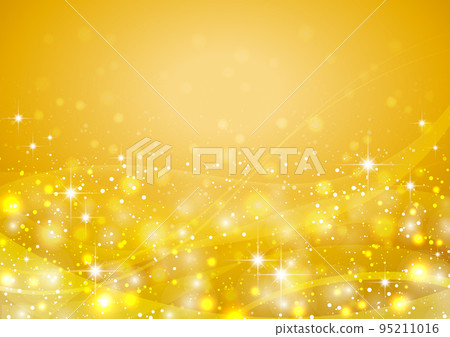 Christmas illumination background frame gold 95211016