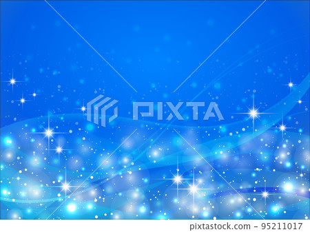 Christmas illumination background frame blue Christmas illumination background frame blue 95211017