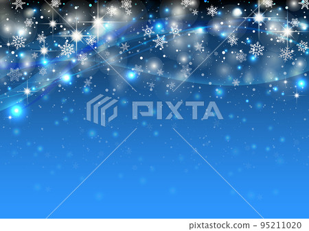 聖誕節照明背景框架藍色 95211020